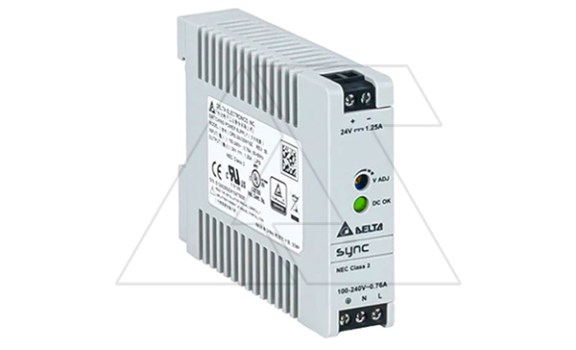 Блок питания импульсный Sync, 30W, 1.25А, 85_264VAC (120_375VDC) / 24VDC, DIN35, винт.клеммы, пл.корпус фото