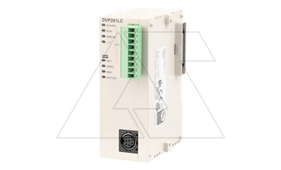 Модуль тензодатчиков DVP201LC-SL, 1 канал, 24 бит, RS485 Delta даташит схема