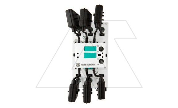 Контактор CNNK 40 10N 230V 50/60Hz, 3P, 58A, 40kVAr(400VAC по AC6-b), 230V50/60Hz, 1NO Rade Koncar даташит схема