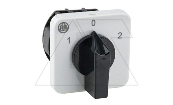 Переключатель BS 25 51 U, 1P, 25A, тип 1-0-2 (60°), 1NO на 1_2, на дверь, фронт IP40 фото
