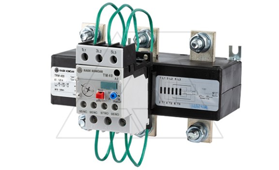 Реле тепловой перегрузки TRM 400-130A, It=80_125A, 1NO+1NC, CLASS 10A, с трансформаторами тока, отдельный монтаж фото