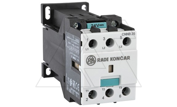 Контактор CNNB 25 00, 24VDC, 3P, 25A/(40A по AC-1), 11kW(400VAC), Uk=24VDC фото