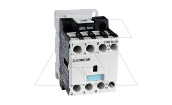 Контактор CNN 12 10 220/230V 50Hz, 3P, 12A/(25A по AC-1), 5.7kW(400VAC), 220/230VAC, 1NO фото