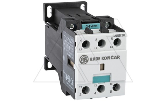 Контактор CNNB 30 00, 24VDC, 3P, 30A/(40A по AC-1), 15kW(400VAC), Uk=24VDC фото