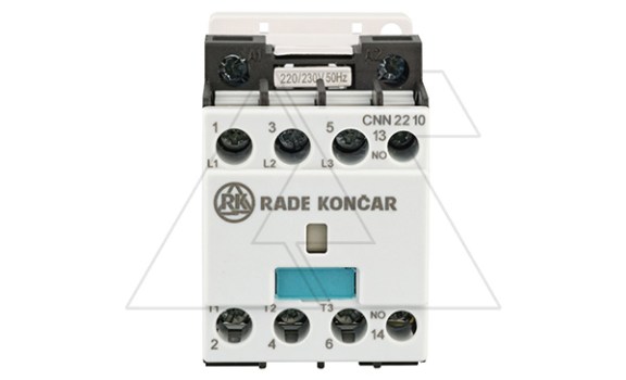 Контактор CNN 22 10 220/230V 50Hz, 3P, 22A/(30A по AC-1), 11kW(400VAC), 220/230VAC, 1NO фото