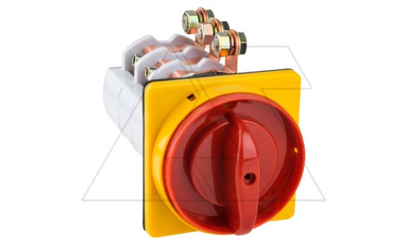 Переключатель BS 400 92 LK, аварийный, 4P, 400A, тип 0-1, 60kW(400VAC по АС-23), на дверь, красная блокируемая в 0 рукоятка, фронт IP54 фото