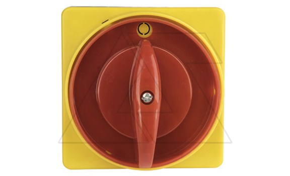 Переключатель BS 125 92 LK, аварийный, 4P, 125A, тип 0-1, 41kW(400VAC по АС-23), на дверь, красная блокируемая в 0 рукоятка, фронт IP40 Rade Koncar даташит схема