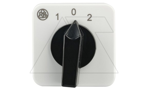 Переключатель BS 16 202 U, 2P, 20A, тип 1→0←2, 2NO на 1_2, на дверь, фронт IP40 Rade Koncar даташит схема