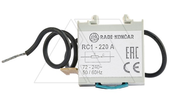 Модуль защитный RC1-A (RC), резистор+конденсатор, 110_240VAC, для CNN 9_40 фото