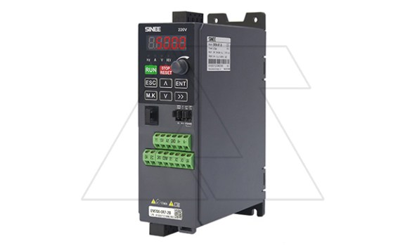 Преобразователь частоты EM700-0R7-2B, 1ф вход/3ф выход, 230VAC, 0.75kW, 4.8/5.0A, IP20, корп.A0 SINEE даташит схема