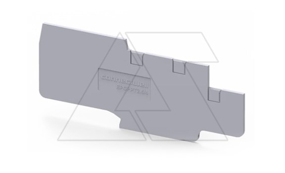 Крышка концевая EPCPPT2.5/4 /1,5mm, для клемм CPST1.5/4,CPSTG1.5/4,CPPT2.5/4,CPPTG2.5/4, серая фото