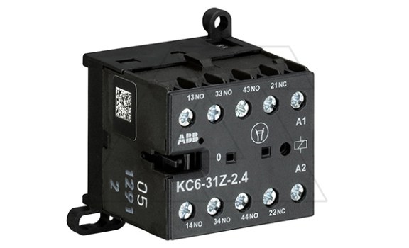 Реле мини-контакторное KC6-31Z-01 24VDC, 3NO+1NC 4A-AC15 фото