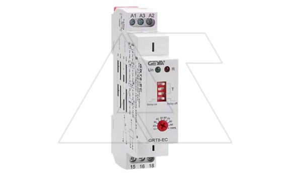 Реле времени GRT8-EC-A230, 1CO, 10A(250VAC), 230VAC/24VAC/DC, 100ms_10d, задержка на включение/ отключение, 1M фото
