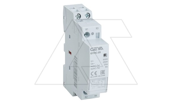 Контактор модульный GYHC-2P, 25A, 2NC, 24VDC, 1M фото