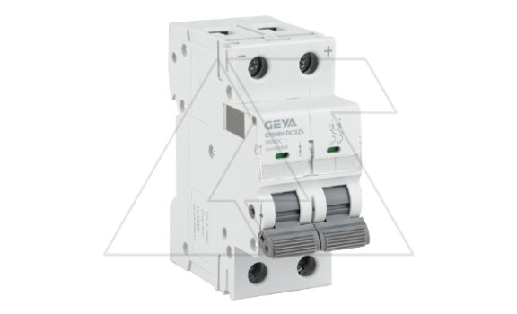Авт. выкл. GYM9HDC-2P-25B, 2P, 25A, хар-ка B, 6kA, 250VDC, 2M фото