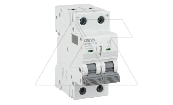 Авт. выкл. GYM9HDC-2P-2B, 2P, 2A, хар-ка B, 6kA, 250VDC, 2M фото