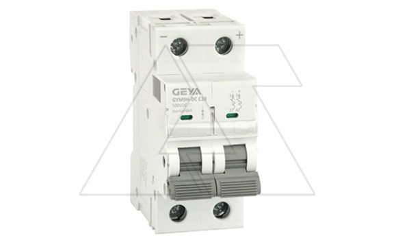 Авт. выкл. GYM9HDC-2P-10C, 2P, 10A, хар-ка C, 6kA, 250VDC, 2M фото