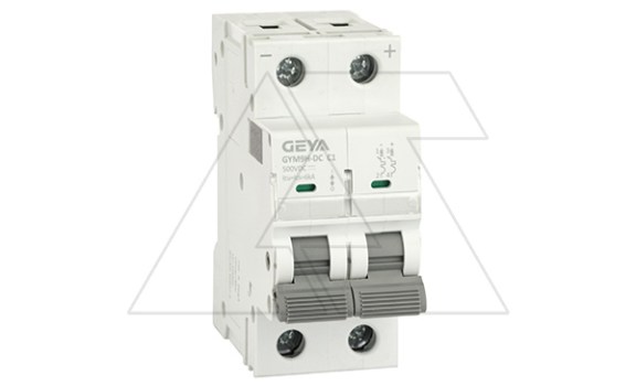 Авт. выкл. GYM9HDC-2P-1C, 2P, 1A, хар-ка C, 6kA, 250VDC, 2M фото