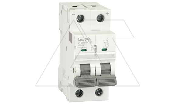 Авт. выкл. GYM9HDC-2P-3C, 2P, 3A, хар-ка C, 6kA, 250VDC, 2M фото