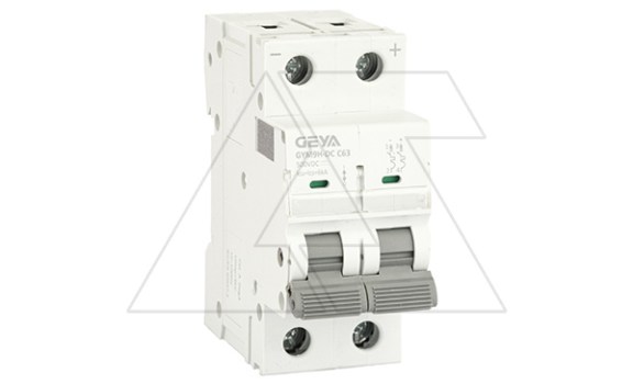Авт. выкл. GYM9HDC-2P-63C, 2P, 63A, хар-ка C, 6kA, 250VDC, 2M фото