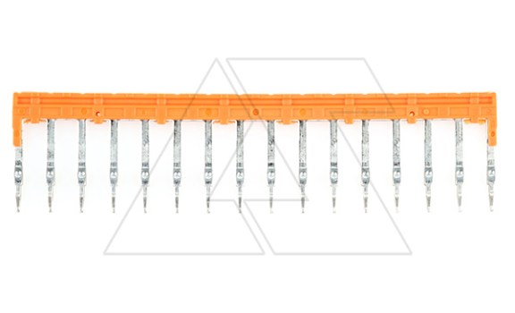Перемычка JX4/16 на 16 полюсов, для клемм CY,CX,CP 6mm, 32A, оранжевая фото