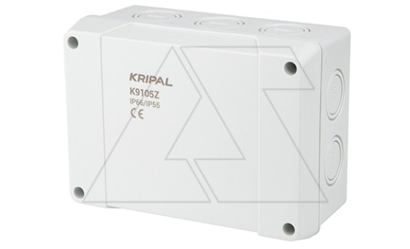 Коробка монтажная пластиковая K9105Z с клемником 167х125х82, IP66 фото