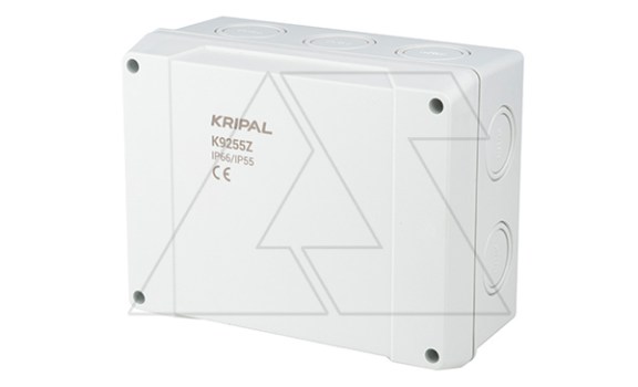 Коробка монтажная пластиковая K9255Z с клемником 200х160х98, IP65 фото
