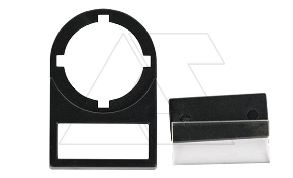 Держатель для таблички 25x10mm, с прозрачным окном, для одинарных кнопок 22mm APT даташит схема