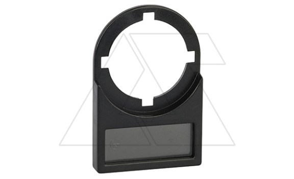 Держатель для таблички 25x10mm, с прозрачным окном, для одинарных кнопок 22mm фото