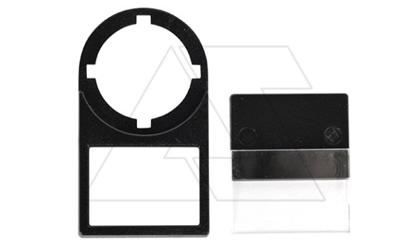 Держатель для таблички 25x18mm, с прозрачным окном, для одинарных кнопок 22mm APT даташит схема