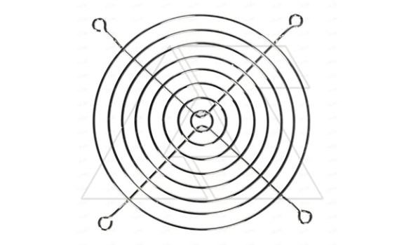 Решетка защитная MGF для вентилятора 80x80мм, сталь фото