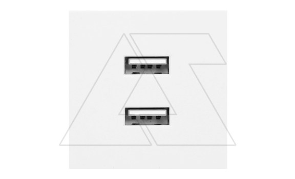 Noen - Розетка 2хUSB, 2М, 5V, 2,1A, белая фото