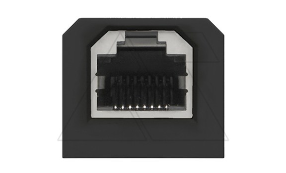 Розетка сменная модульная RJ-45 Кат. 5e UTP, для блока OR-GM-9015/B, черный ORNO даташит схема