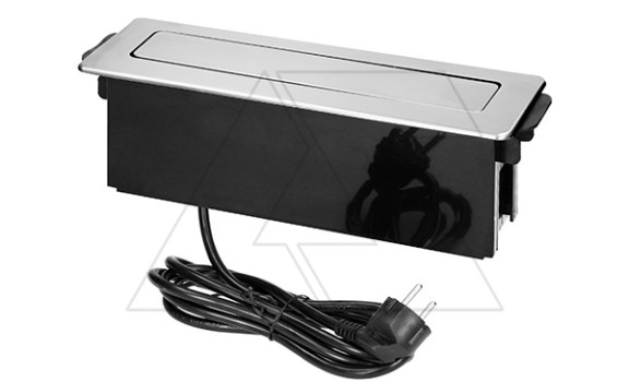 Блок розеточный встраиваемый ,выдвижной 2хUSB Type A 5V 2,4A + С 5V 3,1A + 3x2P+E со шторками кабель 2м, 3680вт, нержавеющая сталь ORNO даташит схема