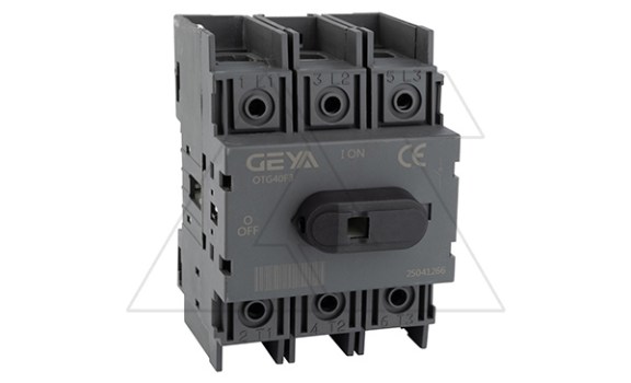 Выкл. нагрузки OTG-40F3, 40A 3P рукоятка спереди фото