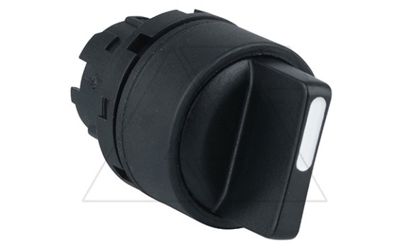 Головка переключателя PB3E, I-0-II, фиксация, черный, без подсветки, 22mm, IP65 фото