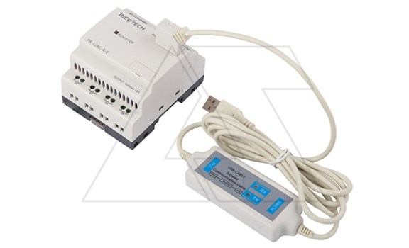 Программируемый логический контроллер PR-12DC-DA-R-E, 12_24VDC, 8DI(4AI), 4RO, RTC, RS232, нерасширяемый Rievtech даташит схема