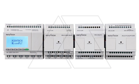 Программируемый логический контроллер PR-18DC-DAI-R-N, 12_24VDC, 12DI(8AI), 6RO, RTC, SD, RS485, Ethernet, ЖКИ Rievtech даташит схема