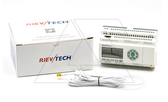 Программируемый логический контроллер PR-23DC-PTDAI-RT-4G , 12_24VDC, 3xPt100, 10DI(6AI), 2TO, 8RO, RTC, SD, RS485, Ethernet, 2G/4G/GSM, ЖКИ Rievtech даташит схема