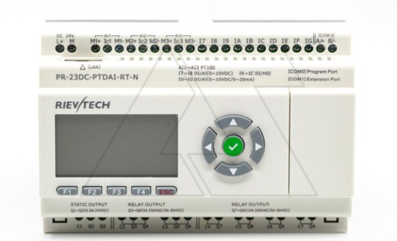 Программируемый логический контроллер PR-23DC-PTDAI-RT-N , 12_24VDC, 3xPt100, 10DI(6AI), 2TO, 8RO, RTC, SD, RS485, Ethernet, ЖКИ фото