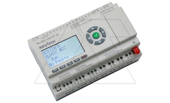 Программируемый логический контроллер PR-26DC-DAI-RT-2G, 12_24VDC, 16DI(12AI), 2TO, 8RO, RTC, SD, RS485, Ethernet, 2G/GSM, ЖКИ Rievtech даташит схема