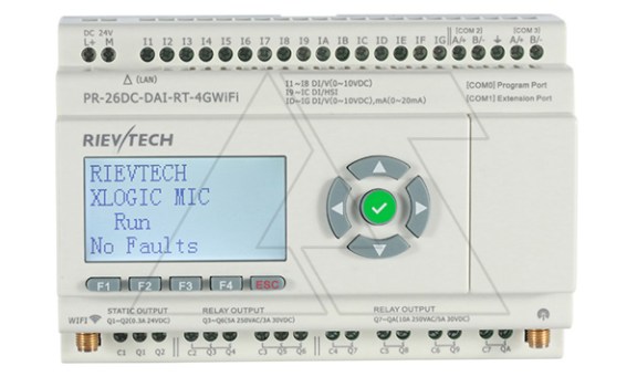 Программируемый логический контроллер PR-26DC-DAI-RT-4GWIFI, 12_24VDC, 16DI(12AI), 2TO, 8RO, RTC, SD, RS485, Ethernet, 2G/4G/GSM, Wi-Fi, ЖКИ Rievtech даташит схема