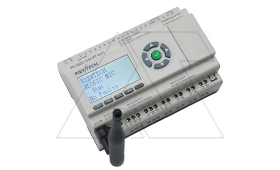 Программируемый логический контроллер PR-26DC-DAI-RT-WIFI, 12_24VDC, 16DI(12AI), 2TO, 8RO, RTC, SD, RS485, Ethernet, Wi-Fi, ЖКИ Rievtech даташит схема