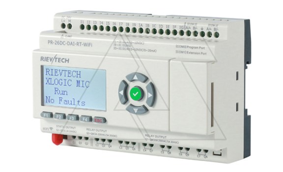 Программируемый логический контроллер PR-26DC-DAI-RT-WIFI, 12_24VDC, 16DI(12AI), 2TO, 8RO, RTC, SD, RS485, Ethernet, Wi-Fi, ЖКИ фото
