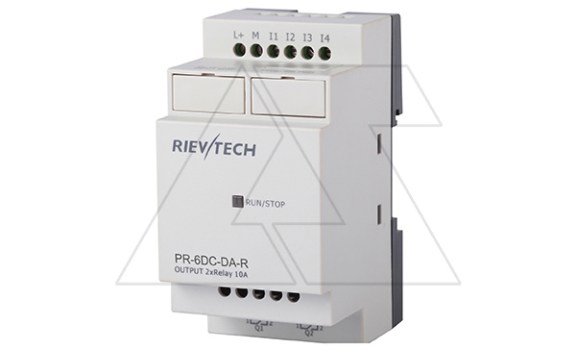 Программируемый логический контроллер PR-6DC-DA-R, 12_24VDC, 4DI(4AI), 2RO, RTC, RS232, нерасширяемый фото