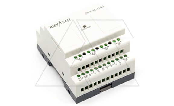 Модуль расширения PR-E-AC-16DO, 110_240VAC, 16RO, для ПЛК серий SR и PR Rievtech даташит схема