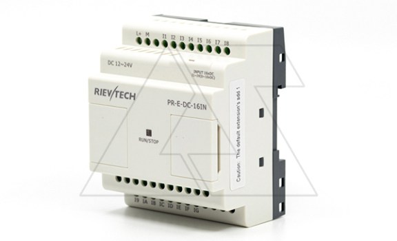 Модуль расширения PR-E-DC-16IN, 12_24VDC, 16DI(4AI), для ПЛК серий SR и PR Rievtech даташит схема