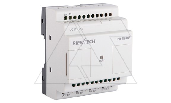 Модуль расширения PR-RS485, 12_24VDC, RS485, для ПЛК серий SR и PR Rievtech даташит схема