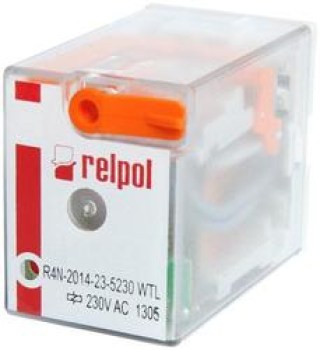 Промышленное реле R4N-2014-25-1012-WT  даташит схема