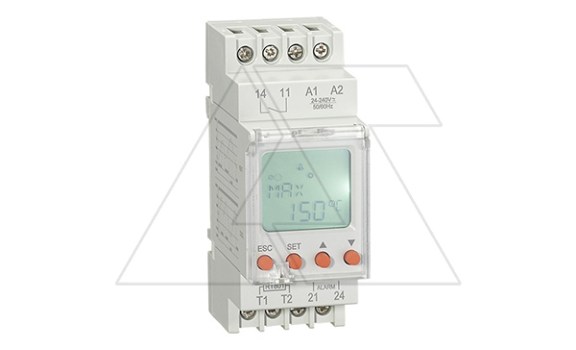 Реле контроля температуры RD-RTS130, 1NO+1NO(Alarm), 16A/2A(Alarm)(250VAC), 24_240VAC/DC, -25_+130°C, с датчиком RT801 IP65, LCD, 2M фото